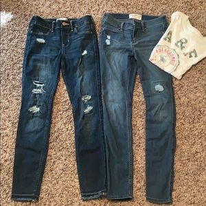 Abercrombie and Fitch Girls Jeans & Tee Bundle